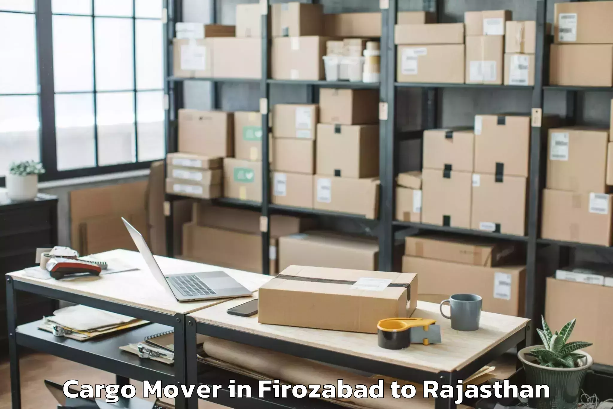 Top Firozabad to Barmer Cargo Mover Available